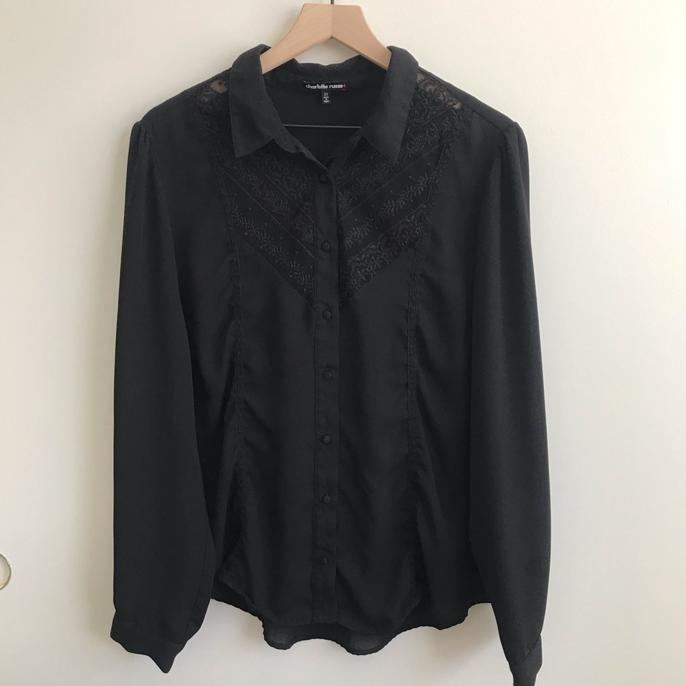Charlotte Russe plus black top